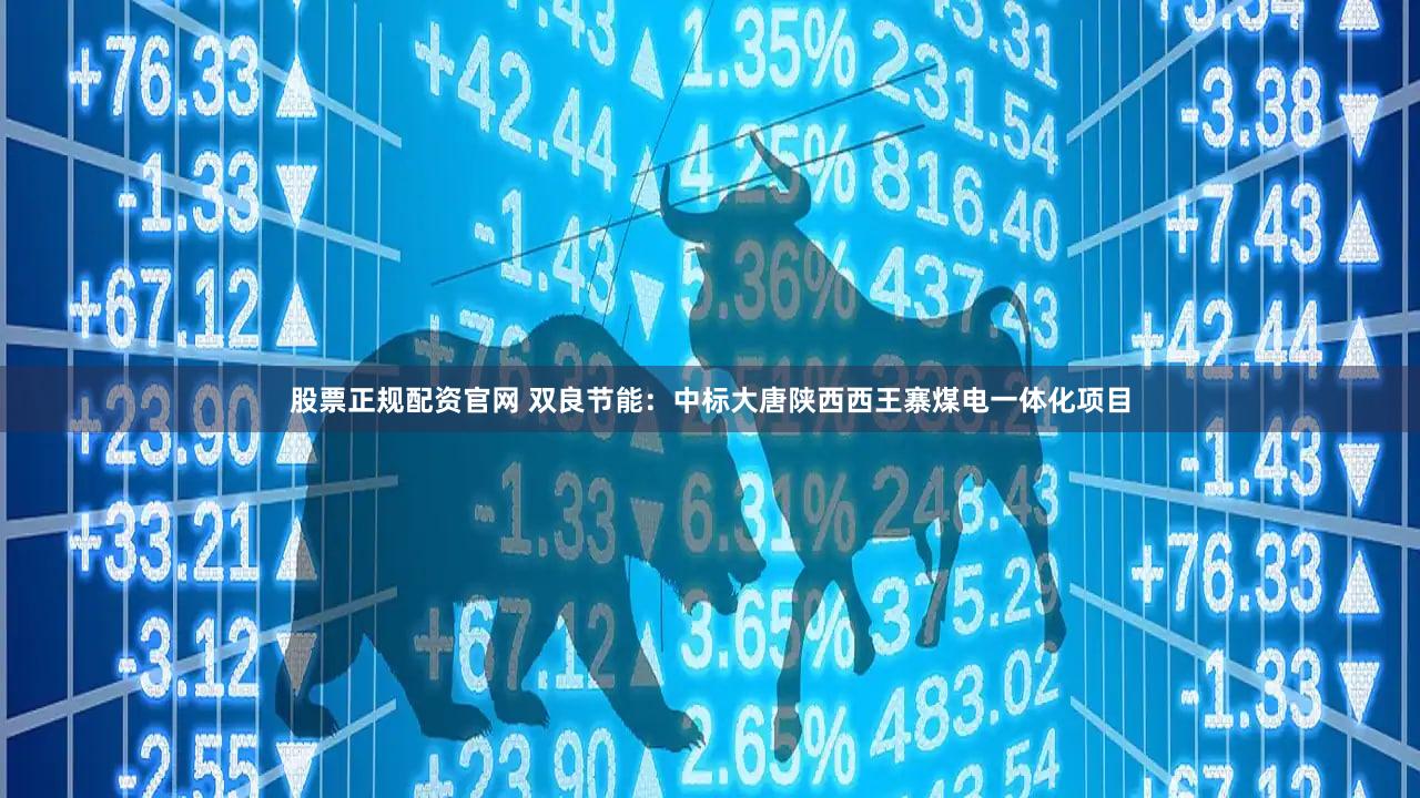 股票正规配资官网 双良节能：中标大唐陕西西王寨煤电一体化项目