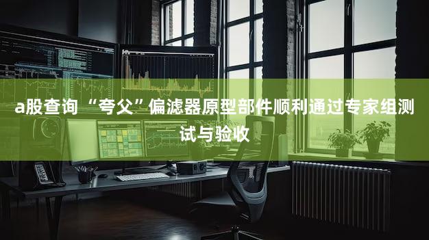 a股查询 “夸父”偏滤器原型部件顺利通过专家组测试与验收