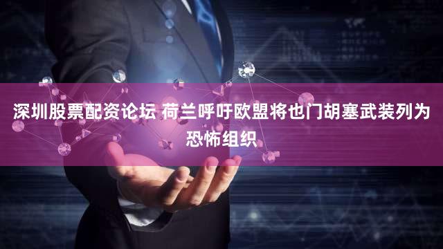 深圳股票配资论坛 荷兰呼吁欧盟将也门胡塞武装列为恐怖组织