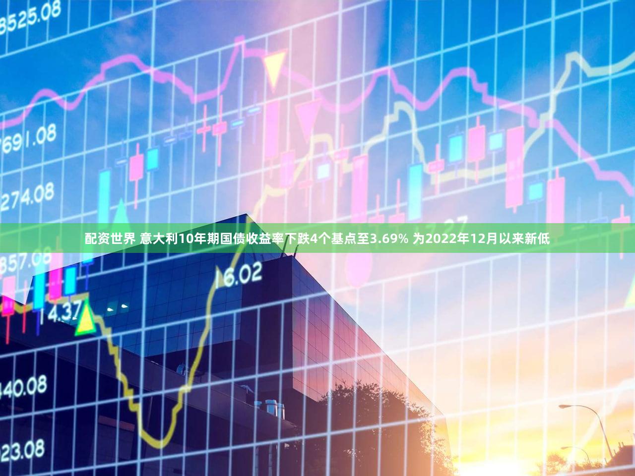 配资世界 意大利10年期国债收益率下跌4个基点至3.69% 为2022年12月以来新低