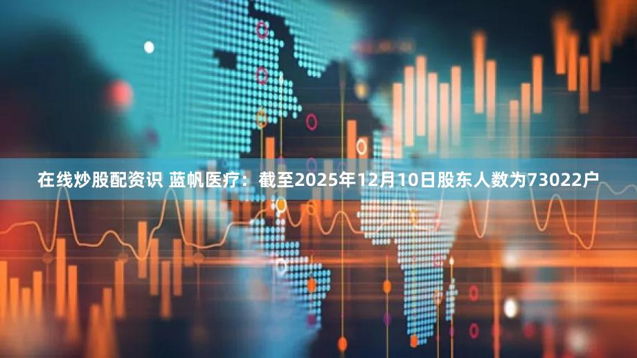 在线炒股配资识 蓝帆医疗：截至2025年12月10日股东人数为73022户