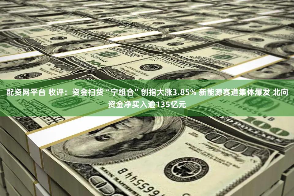 配资网平台 收评：资金扫货“宁组合”创指大涨3.85% 新能源赛道集体爆发 北向资金净买入逾135亿元