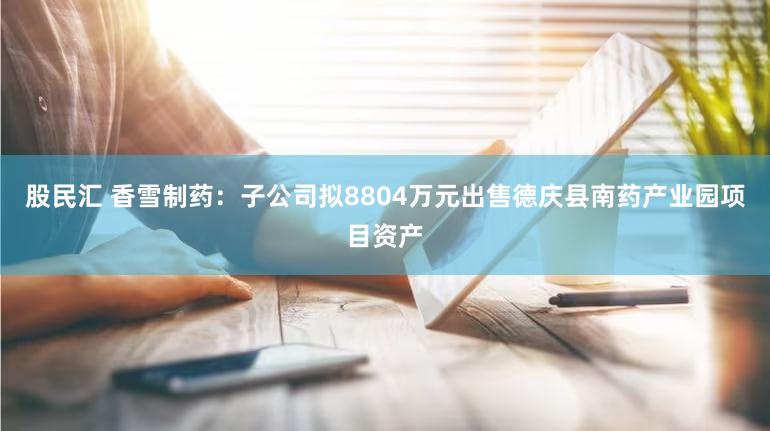 股民汇 香雪制药：子公司拟8804万元出售德庆县南药产业园项目资产